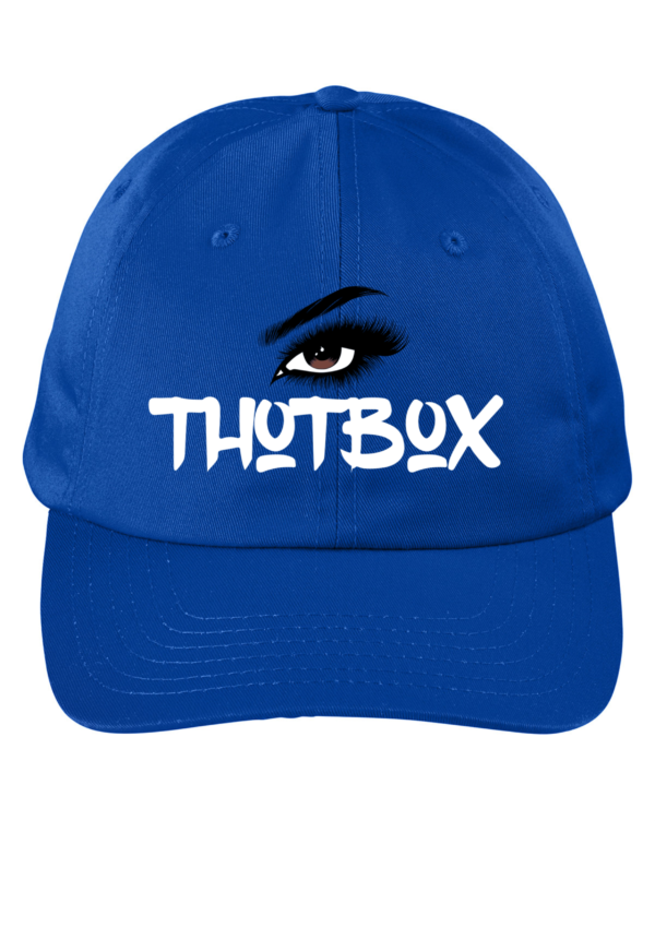 royal blue hotbox hat mockup